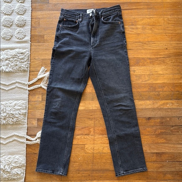 Agolde Black Stovepipe Jeans Straight Leg Size 27 - Picture 1 of 4